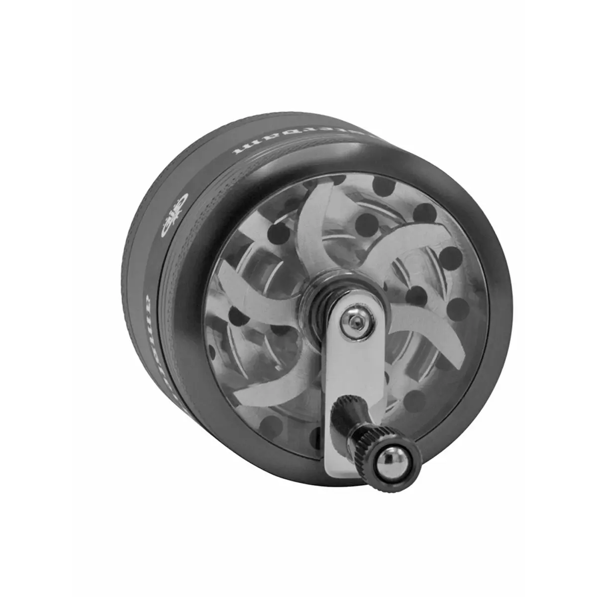 Grace Glass Amsterdam Kurbelgrinder - schwarz 63mm 
