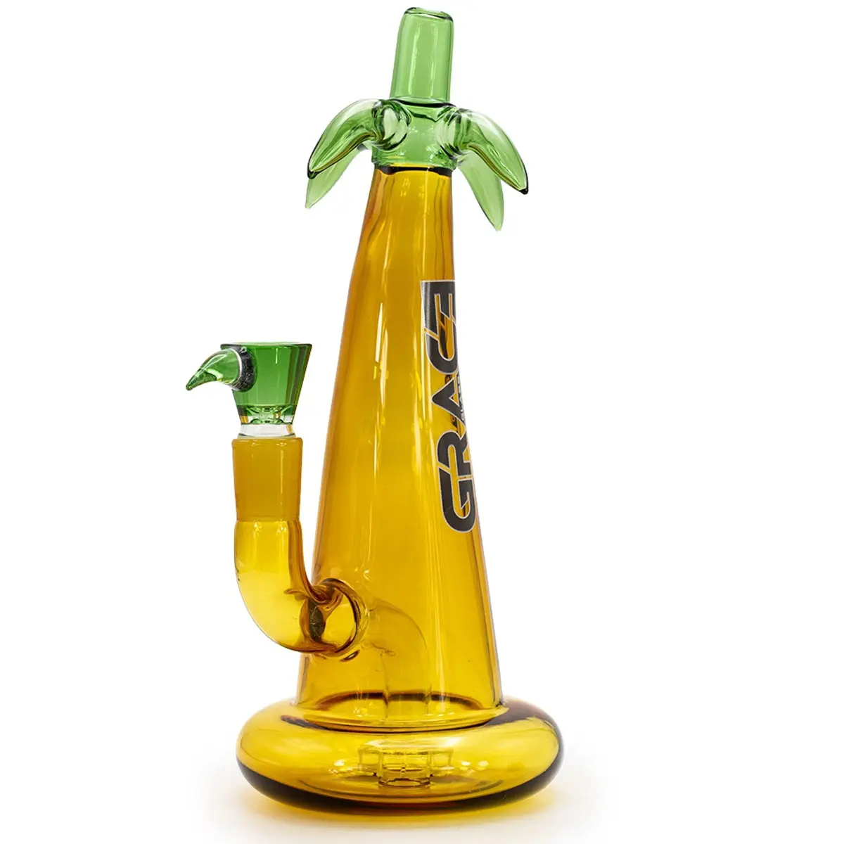 Grace Glass 'Yellow Palm' 27cm