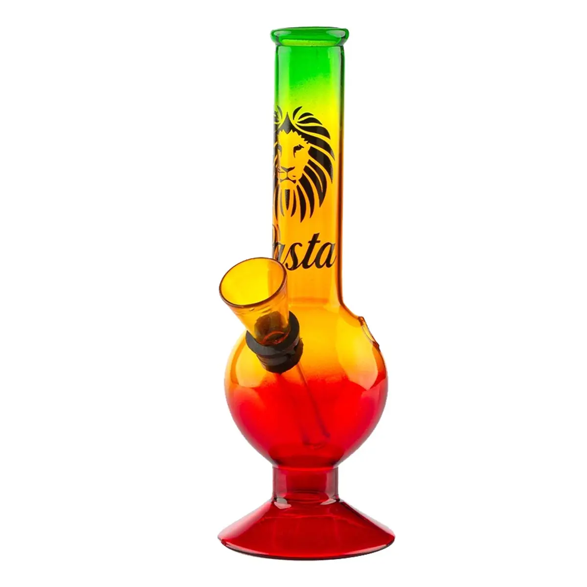 Rasta Mini Glasbong Bouncer mit Fuß 16cm