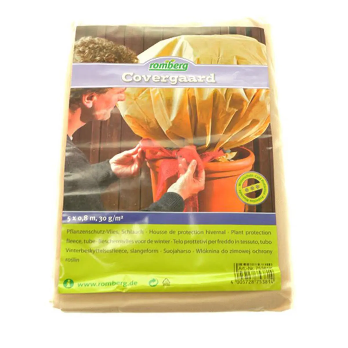 Pflanzenschutz-Schlauch-Vlies, 5 x 0,8 m, 30g/m&sup2;