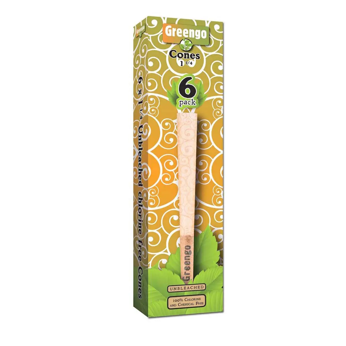 Greengo Cones ungebleicht - 1 1/4