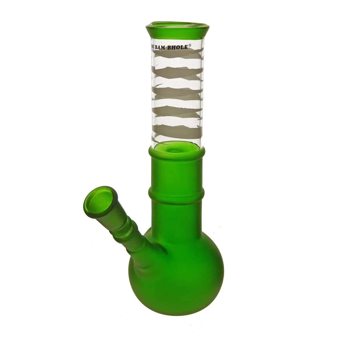 Glas Bong Sandgestrahlt 24cm 14,5mm Gr&uuml;n