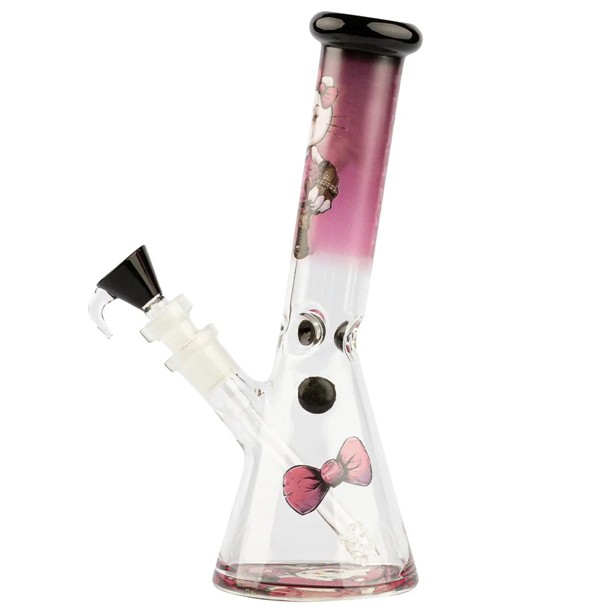 Grace Glass Eisbong 'Angry Cat' 27 cm