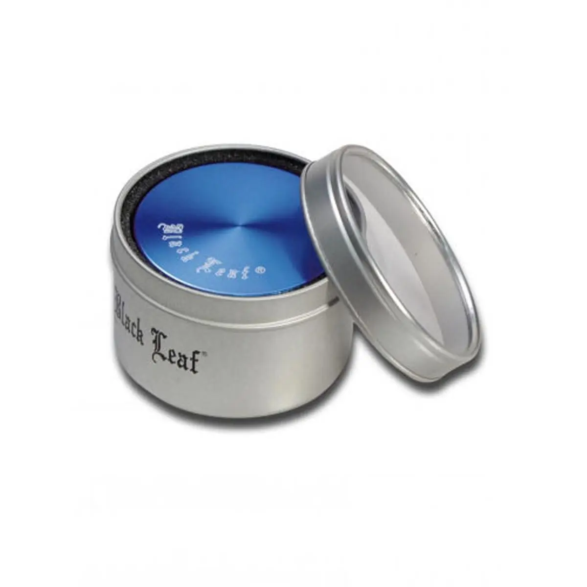 Black Leaf Alu-Grinder 4-tlg. m. Magnet &Oslash; 50mm blau