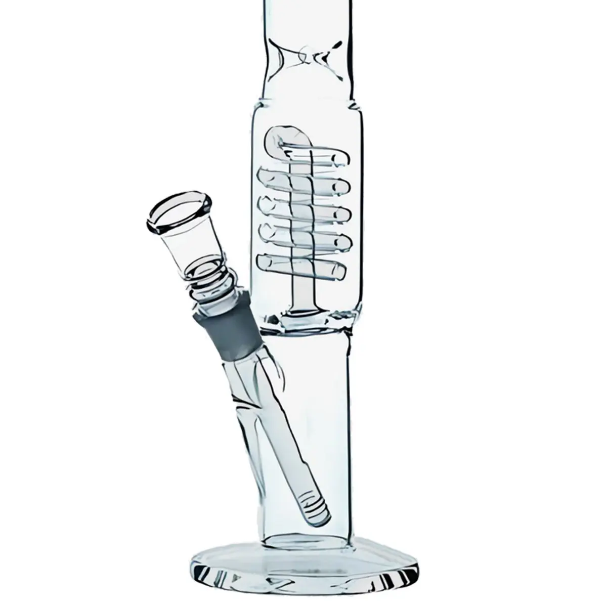 Percolatorbong 'Weed Leaf' mit Eisfach 40 cm