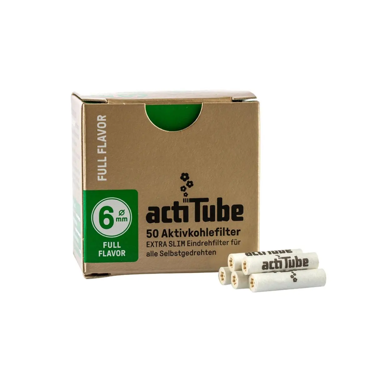 actiTube Filter 6mm Extra Slim 'Full Flavor' 50 Filter