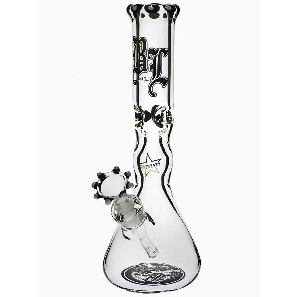 Black Leaf 9mm Bong "S&ouml;lid Sm&ouml;kynator" - schwarz