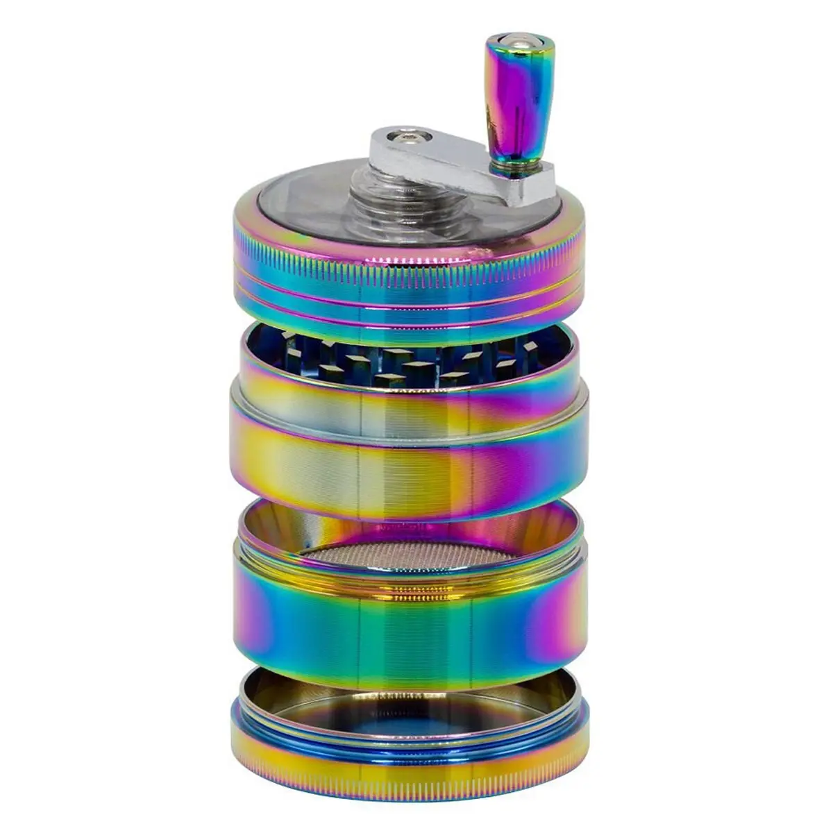 Grace Glass Amsterdam Kurbelgrinder - regenbogen 53mm
