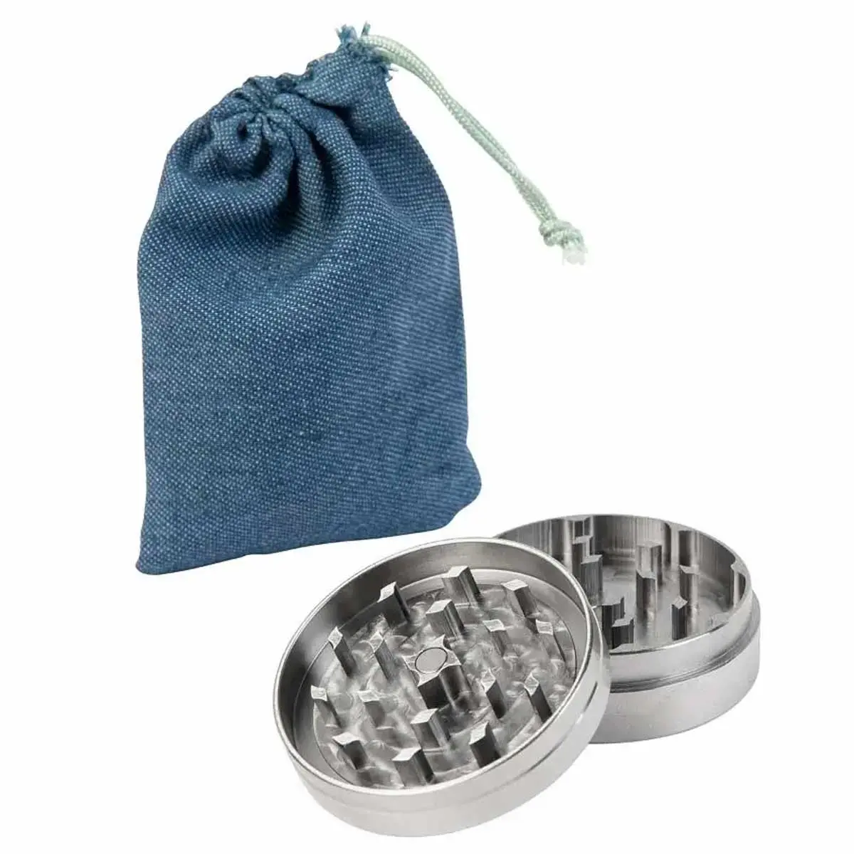 Grinder aus Edelstahl 50mm 2-teilig