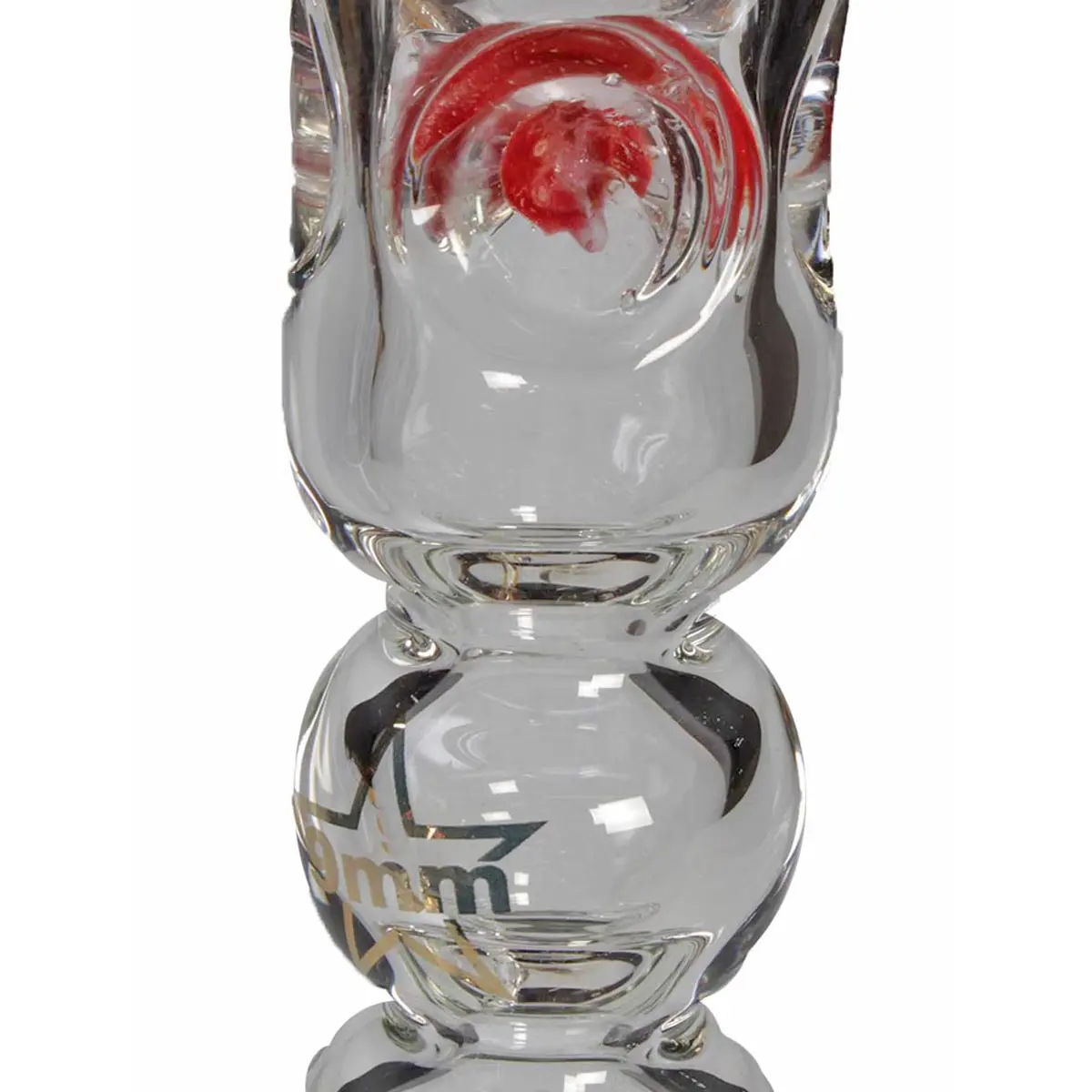 Black Leaf 9mm Bong "S&ouml;lid Sm&ouml;kynator" - rot/gelb