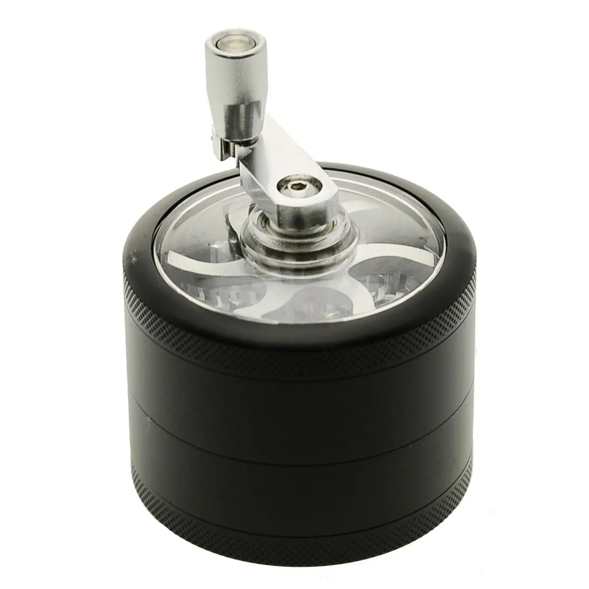 Kurbel Grinder mit Fenster 60 mm - schwarz