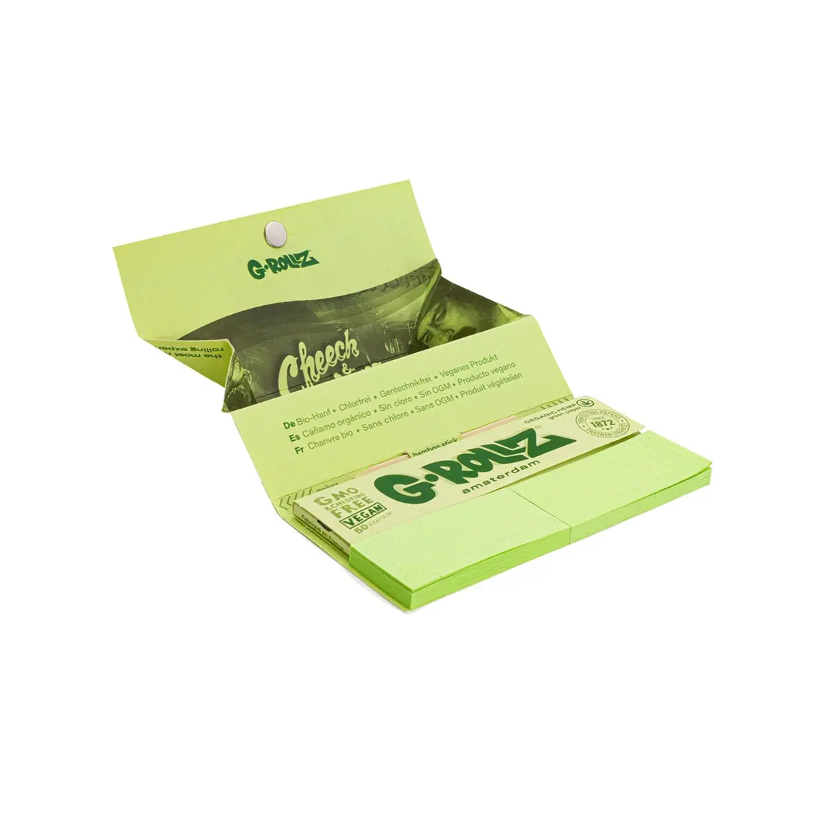 Cheech & Chong Kingsize Papers mit Tips Bio Hemp und Tray