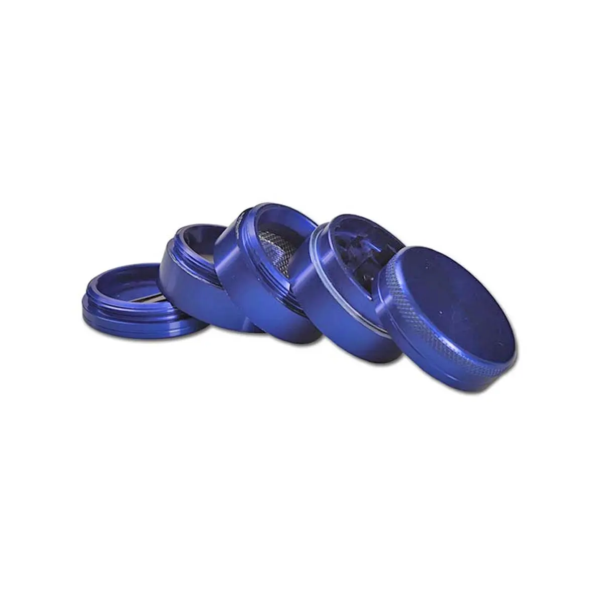 Alu-M&uuml;hle 5-tlg. mit Doppelsieb blau