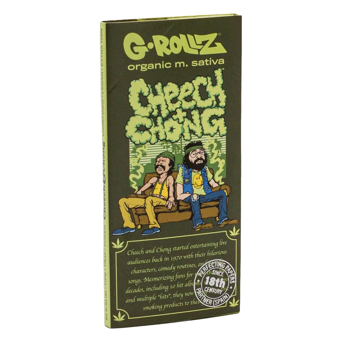 Cheech & Chong Kingsize Papers + Tips Medicago Sativa mit Tray