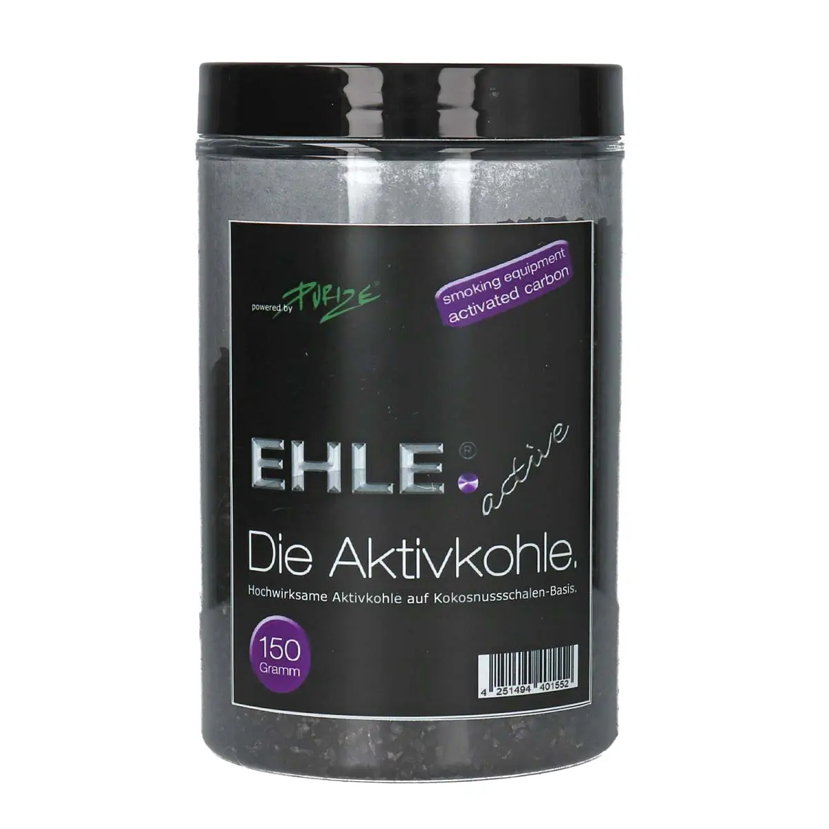 EHLE Aktivkohle powered by Purize - 150g