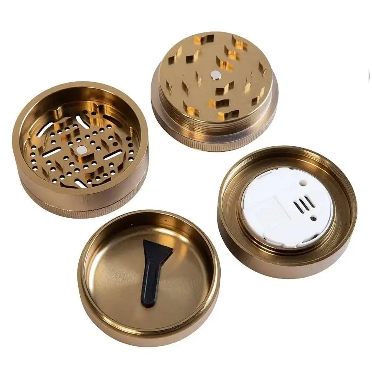 Grinder mit Feuchtigkeitsanzeige + Stash