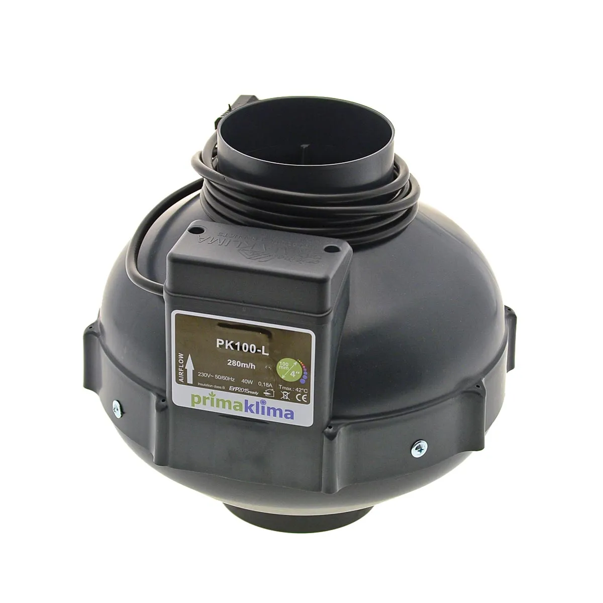 Primaklima Ventilator 100mm - 280 m&sup3;/h