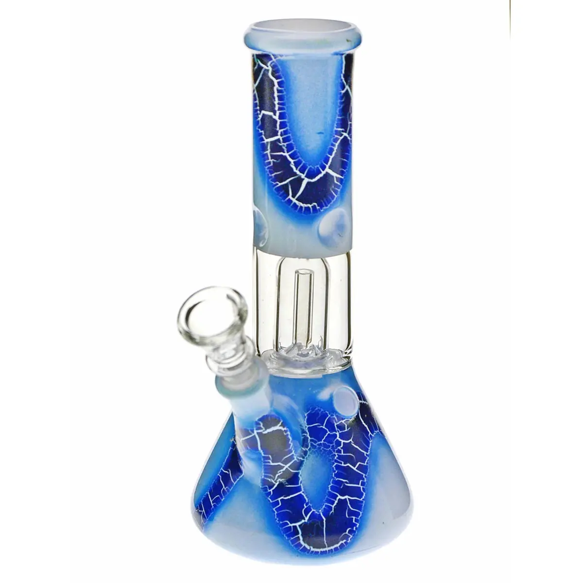 Black Leaf Glasbong mit Domperkolator "Snake" Blau