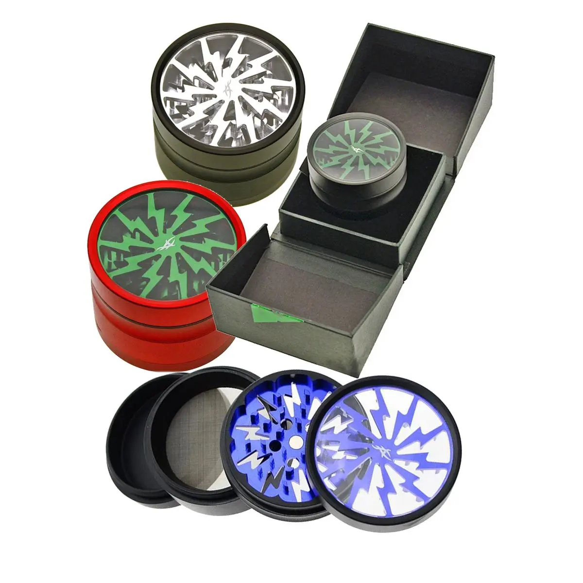 After Grow Thorinder Grinder mit transparentem Deckel