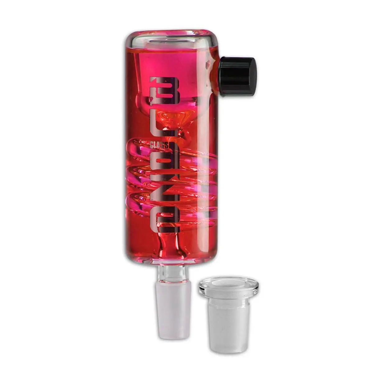 Blaze Glass 'Spiral' Gelcooler 14,5/18,8 - rot