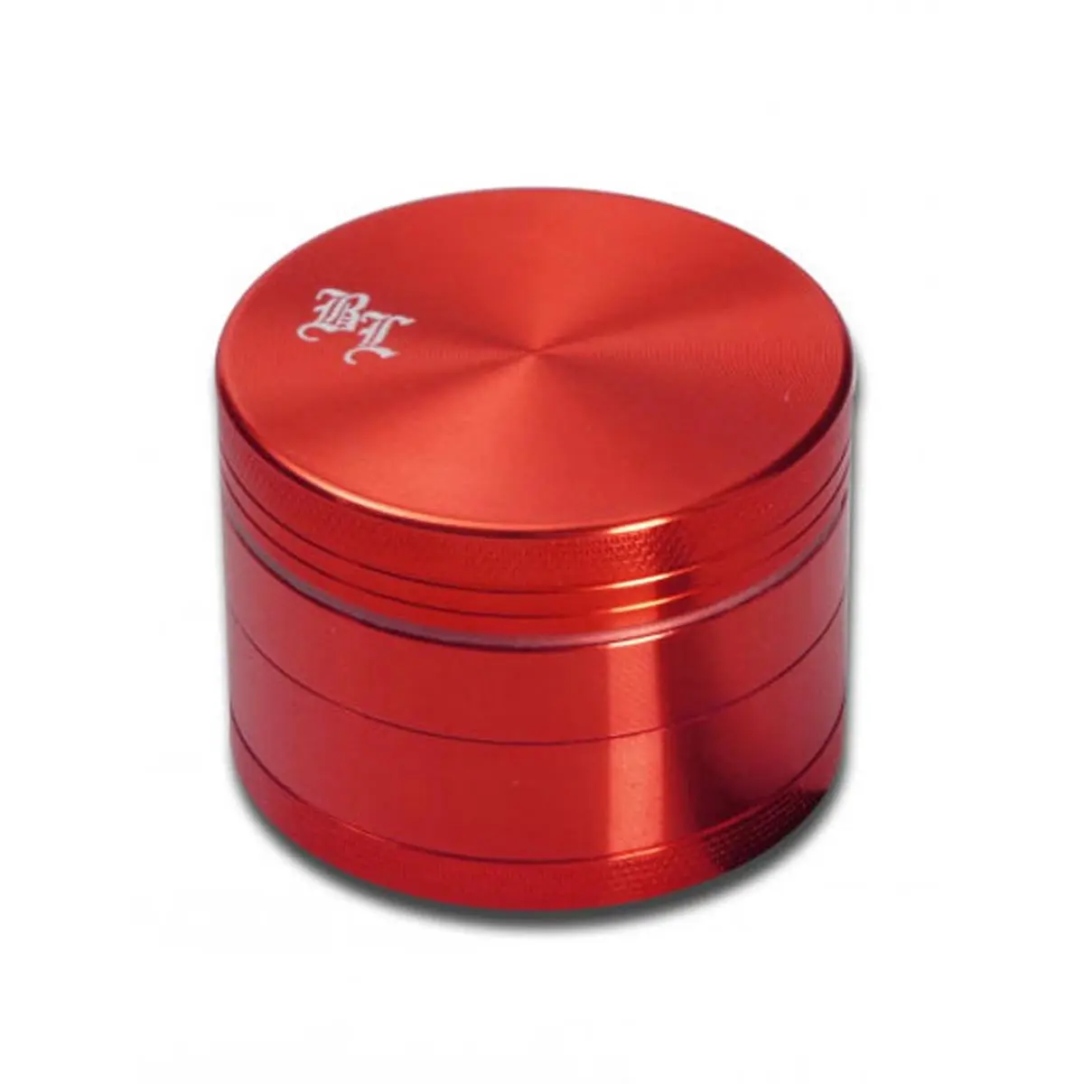 Black Leaf Alu-Grinder 4-tlg. m. Magnet &Oslash; 50mm rot