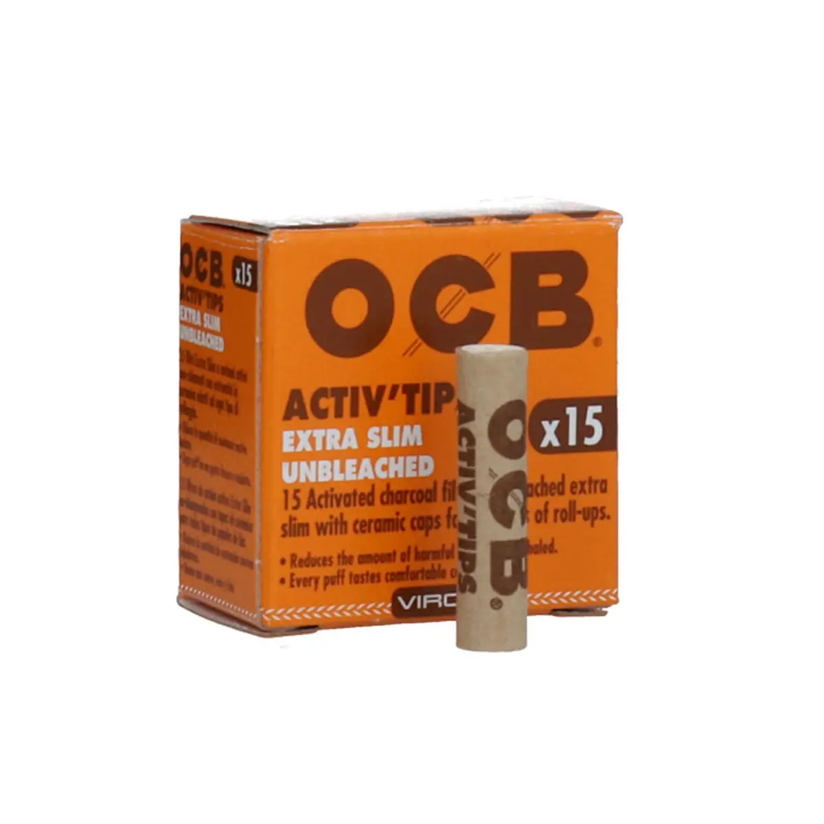 OCB Aktivkohlefilter Extra Slim Unbleached 6mm