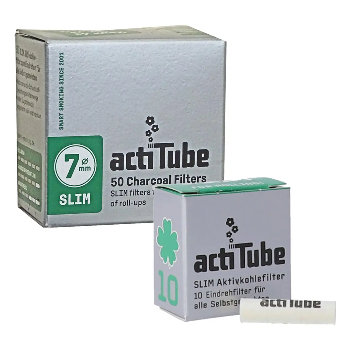actiTube 7mm Aktivkohlefilter Slim