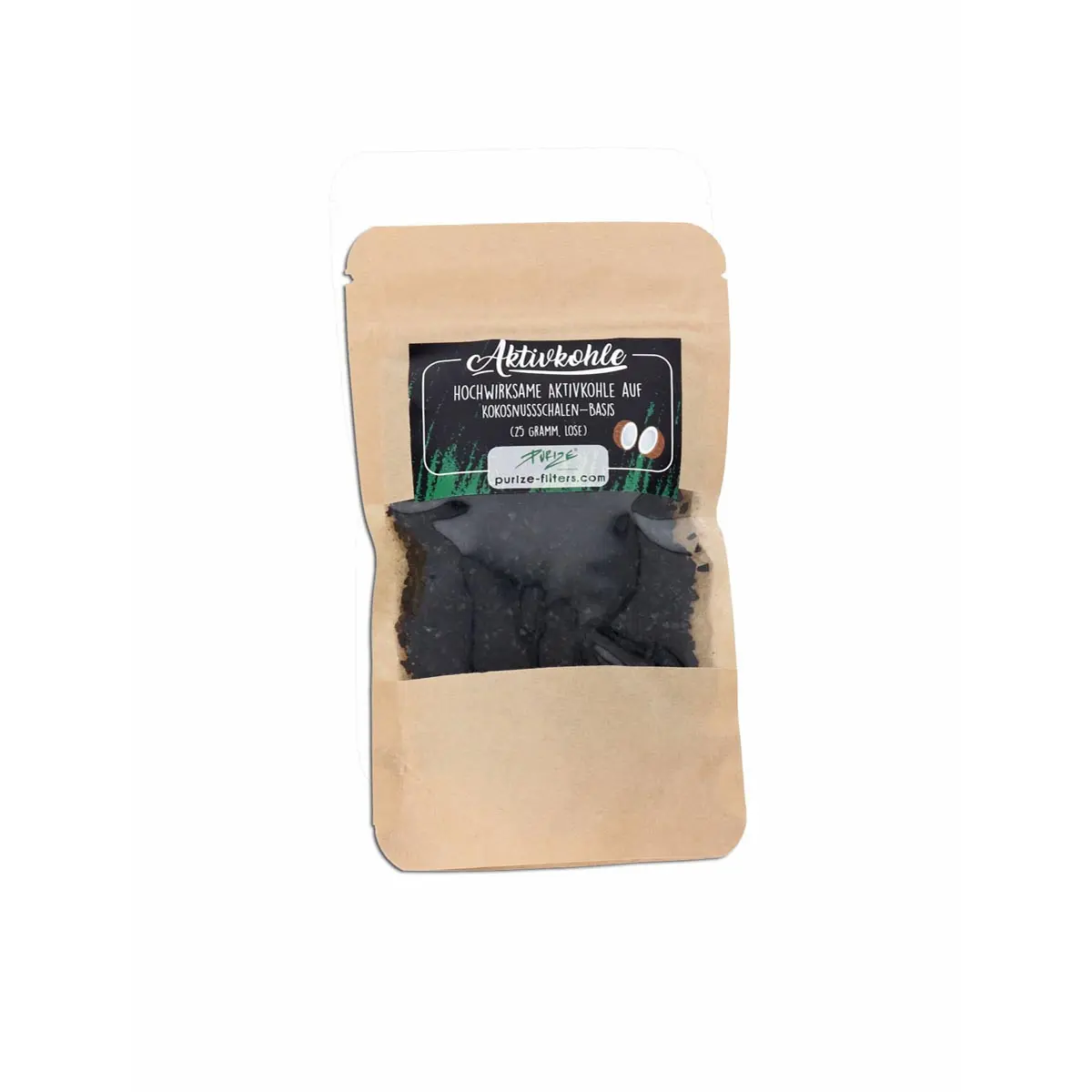 PURIZE® Kokosnussschalen - Aktivkohle, lose 25g