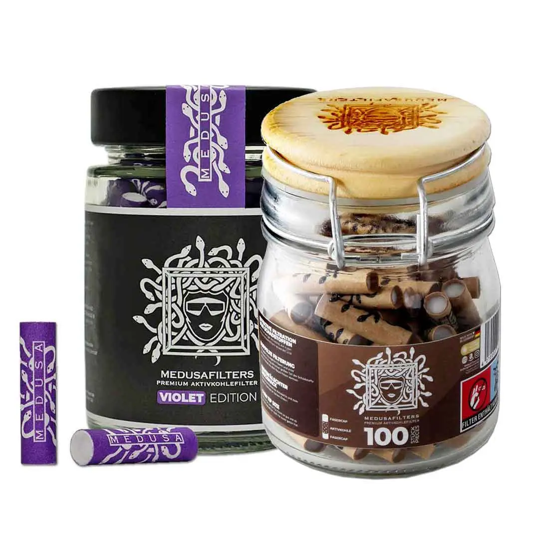 Medusa Filters Aktivkohlefilter 6mm 100 Stück im Glas