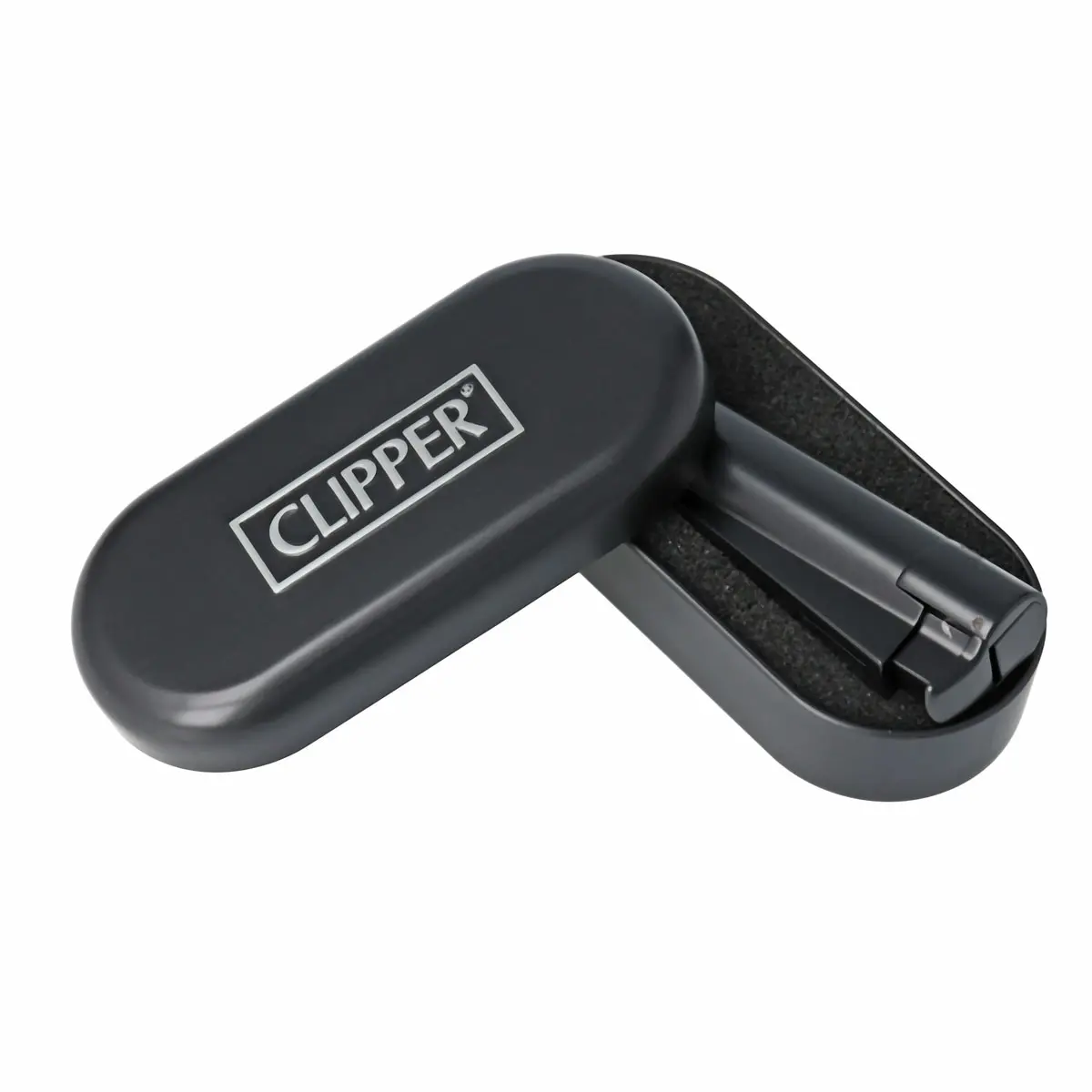Clipper Jet Flame Metal + Case - Matt All Black