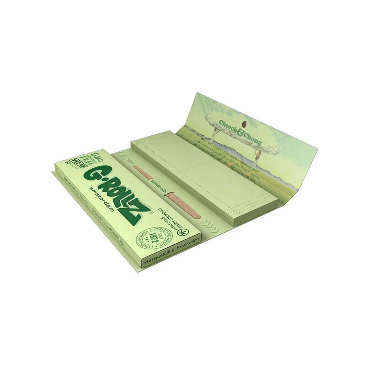 Cheech & Chong Kingsize Papers mit Tips Bio Hemp