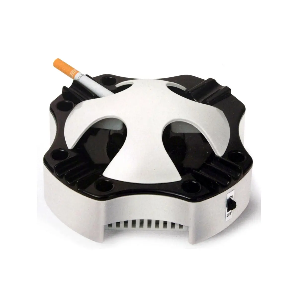 Rauchfreier Aschenbecher mit Aktivkohlefilterung