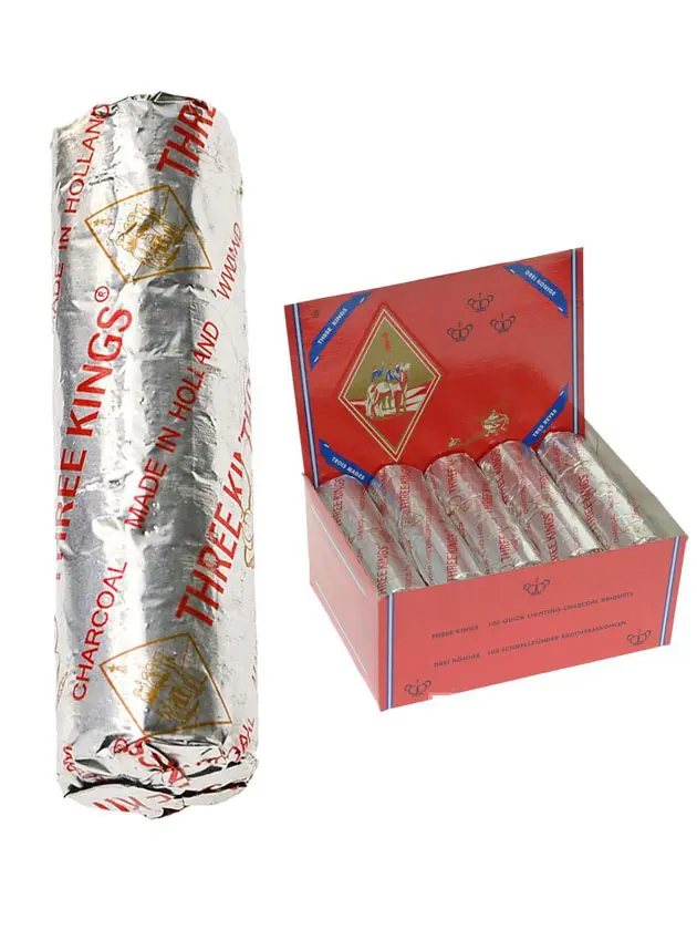 Three Kings Shisha Kohle 3 cm