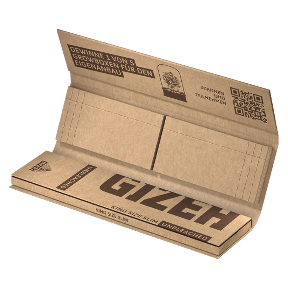 Gizeh Unbleached King Size Slim + Tips