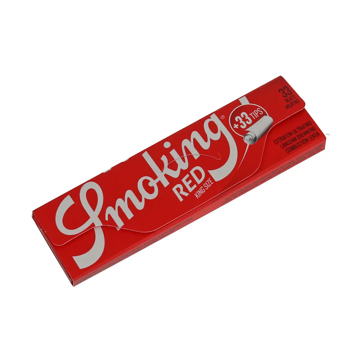 Smoking Red Kingsize Papers + Tips