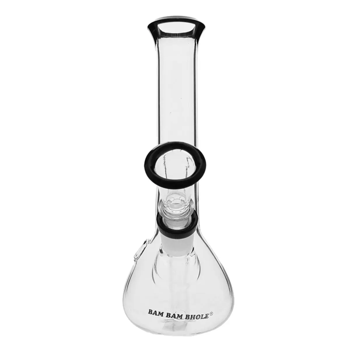 Mini Bong aus Glas 'Black Smoke' - 14,5er