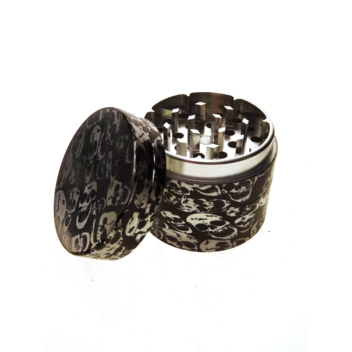 Alu Siebm&uuml;hle Magnetverschluss - 50mm - Skulls