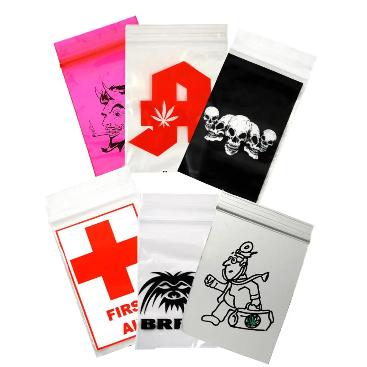 Zip Beutel "Motifs" 100 Stück