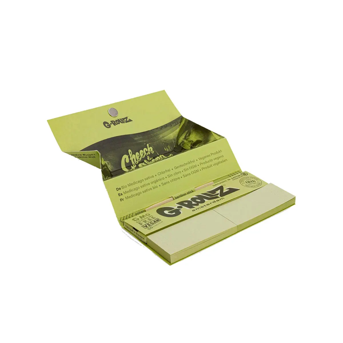 Cheech & Chong Kingsize Papers + Tips Medicago Sativa mit Tray