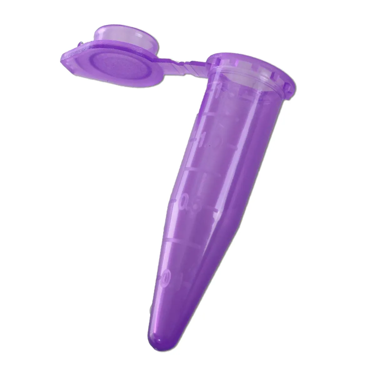 Fiala di reazione con coperchio e scala graduata 1,5 ml - viola