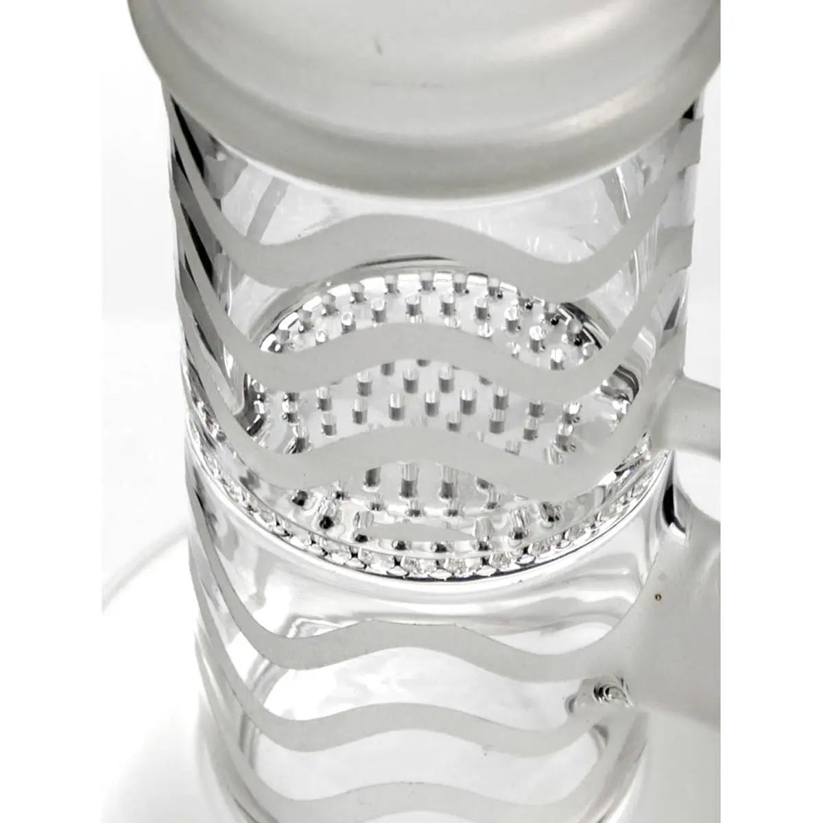 'Glow in Dark' Glasbong Ice / Honeycomb 14,5 pink