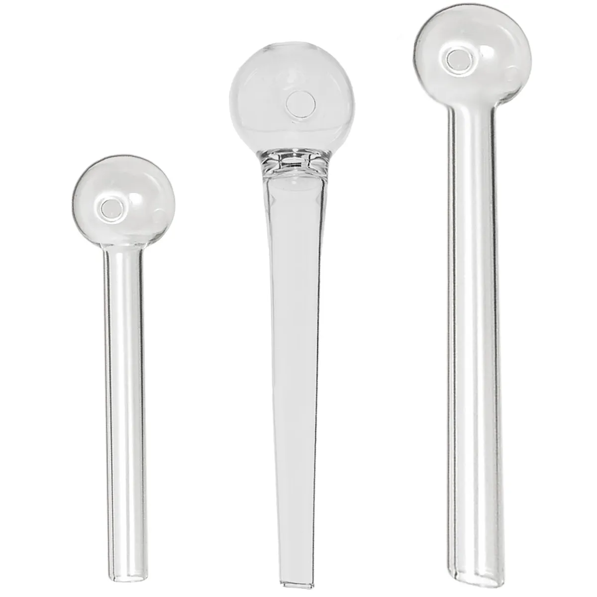 Ölpfeife aus hitzebeständigem Glas