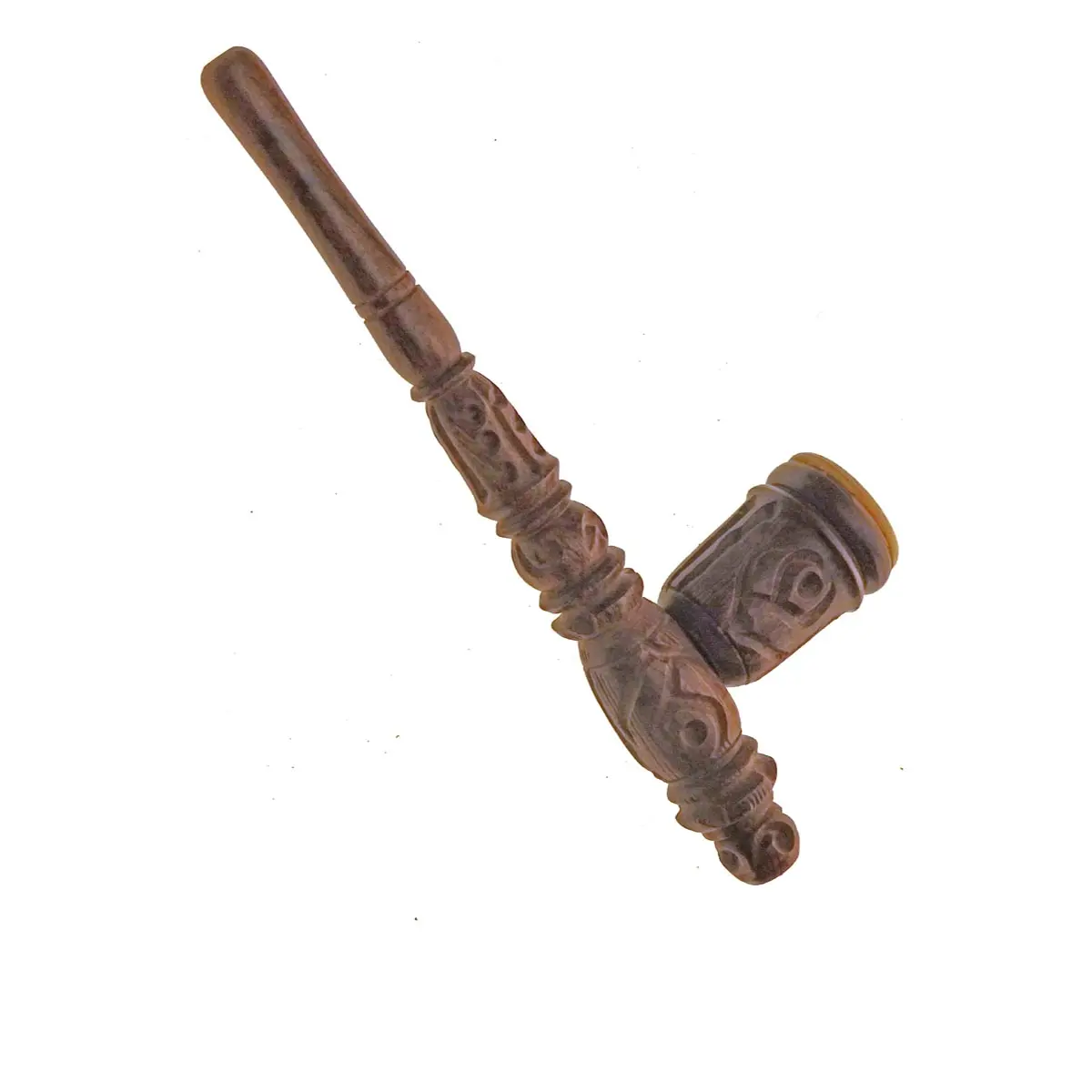 Pipa in legno con inserto in pietra ollare 16,5cm