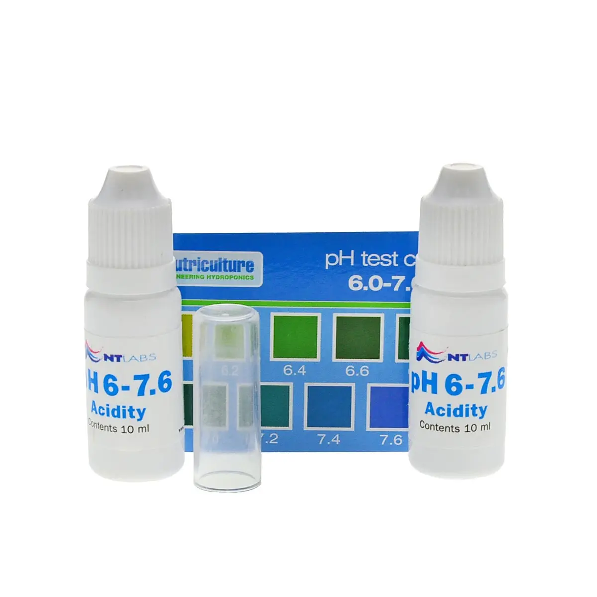 pH-Test-Kit fein, 9 Farbstufen von pH 6,0-7,6, reicht f&uuml;r 150 Tests