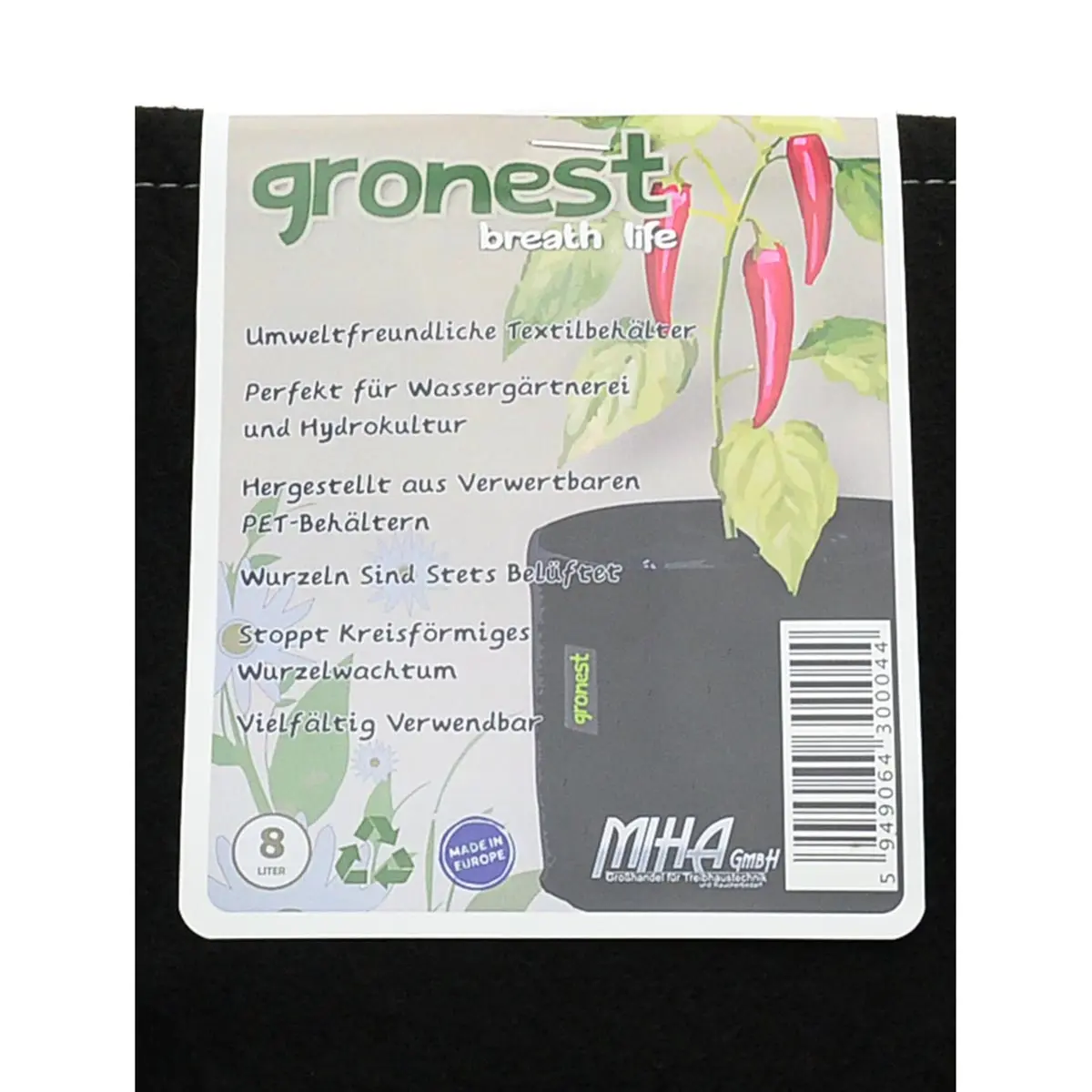 Gronest-Grow Bag, 8 Liter