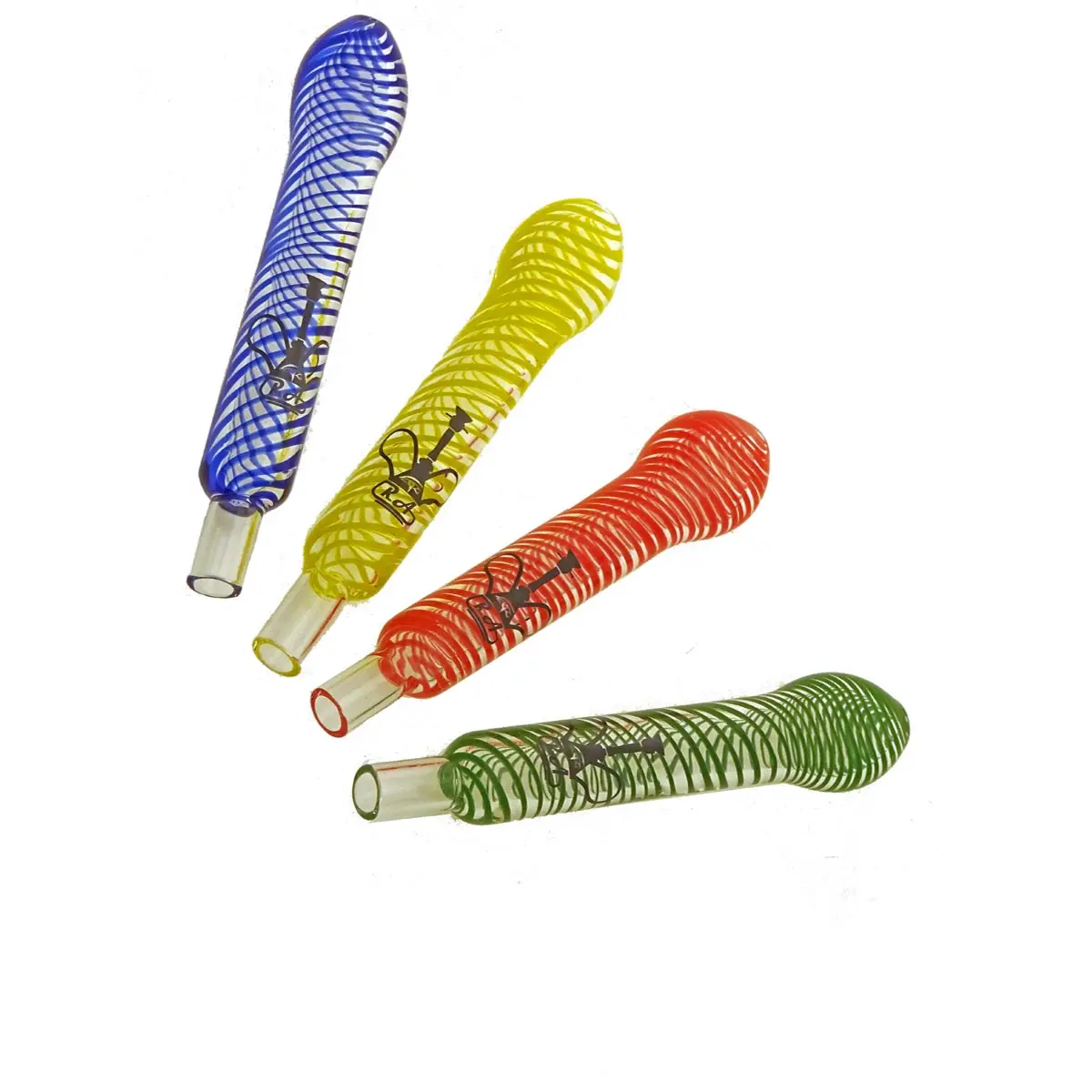 'RA' Shisha Glasmundstück Spirale