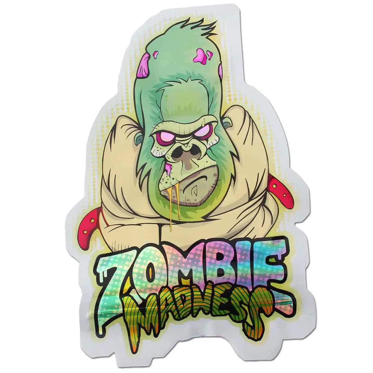 Mylar Schnellverschlussbeutel Zombie