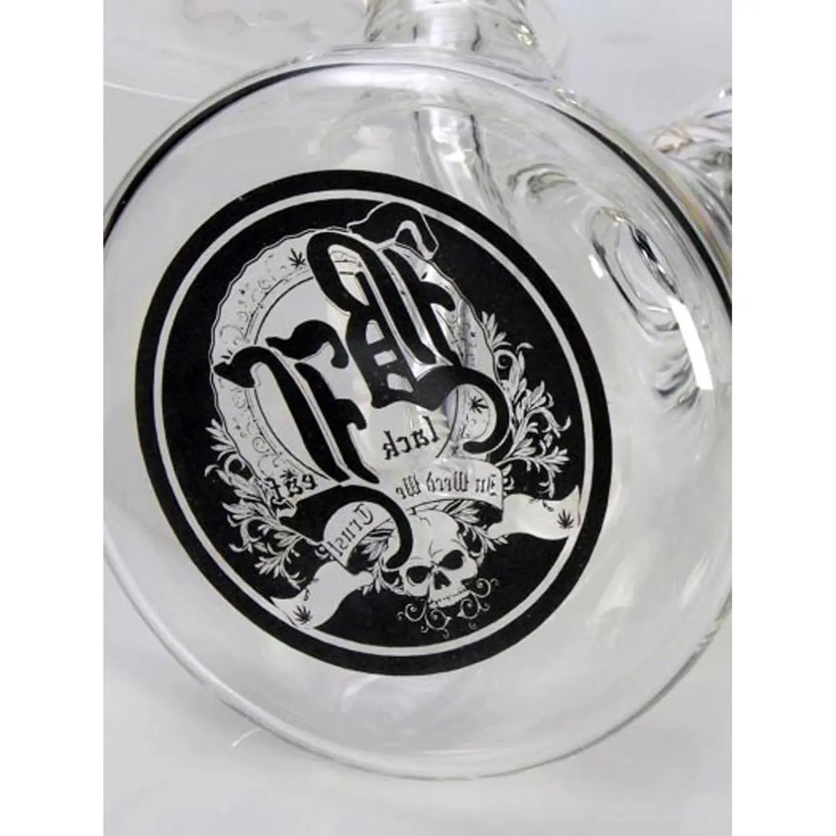 Black Leaf 9mm Bong "S&ouml;lid Sm&ouml;kynator" - rot/gelb