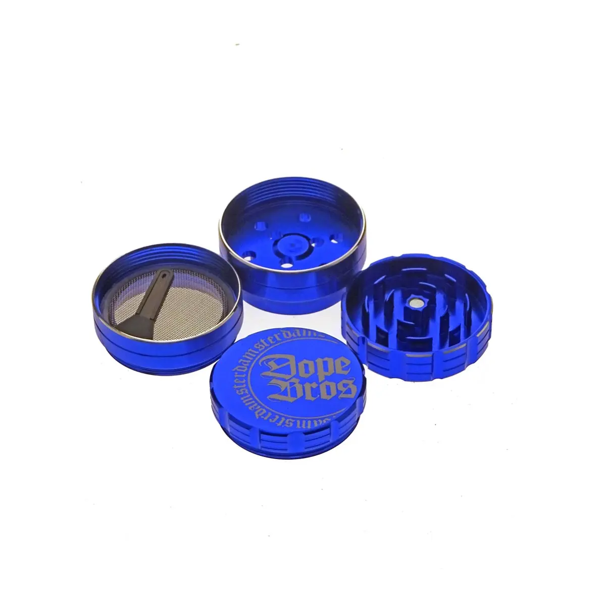 Dope Bros High Quality Grinder - blau