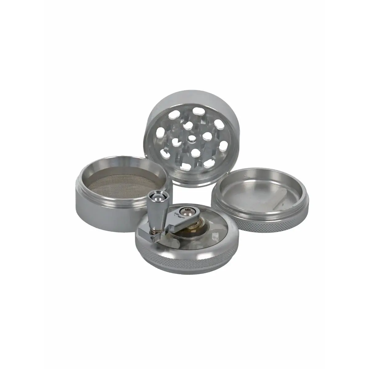 Kurbelgrinder 50 mm silber